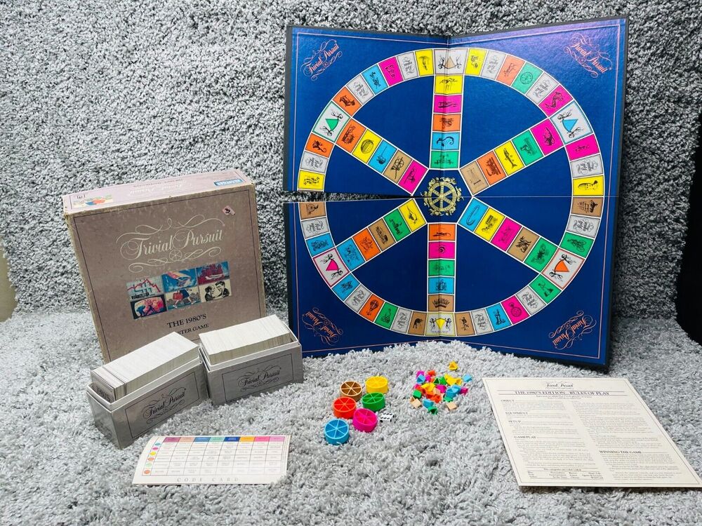 Parker Brothers Trivial Pursuit The 1980s Master Card Game